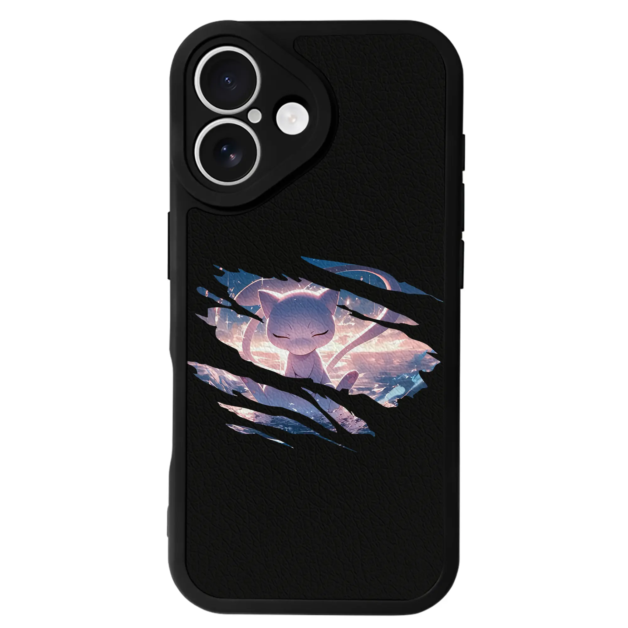 ポケモン グッズ,ミュウ - IPhone 16シリーズ対応 ・ シリコンスマホケース ・ レザー調 ・ 高精度フィット ・ 耐衝撃 ・ ワイヤレス充電対応 ・ 精密カット